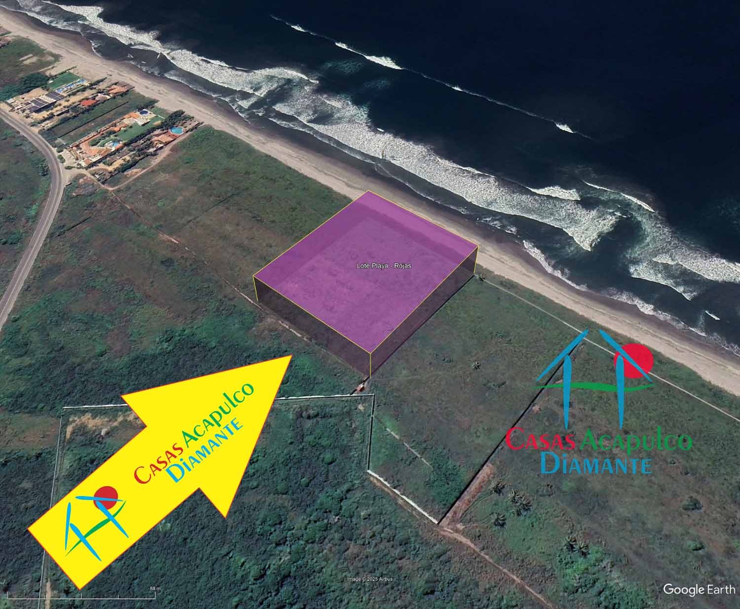 Terreno Playa Encantada Lote de playa Rojas - Vista aérea 5